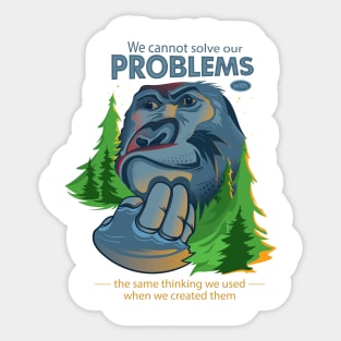 Monkey problems Sticker